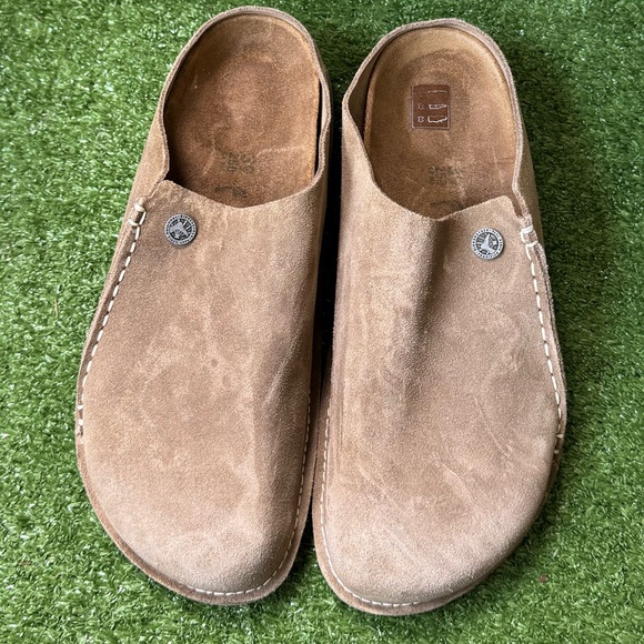 Birkenstock Tan Suede Mules - Picture 2 of 11